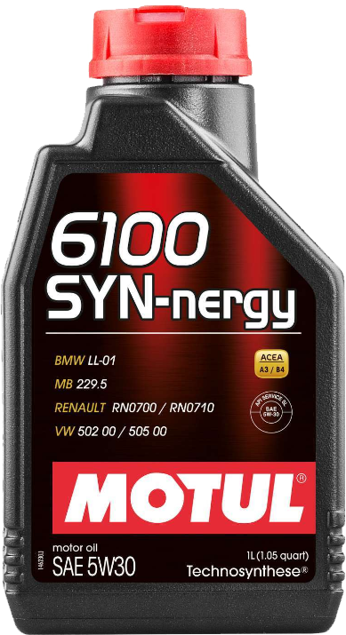 Motul 6100 SYN-NERGY 5W30 Synthetic Blend Motor Oil - 1 Liter