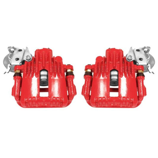 Power Stop 93-97 Chevrolet Camaro Rear Red Calipers w/Brackets - Pair