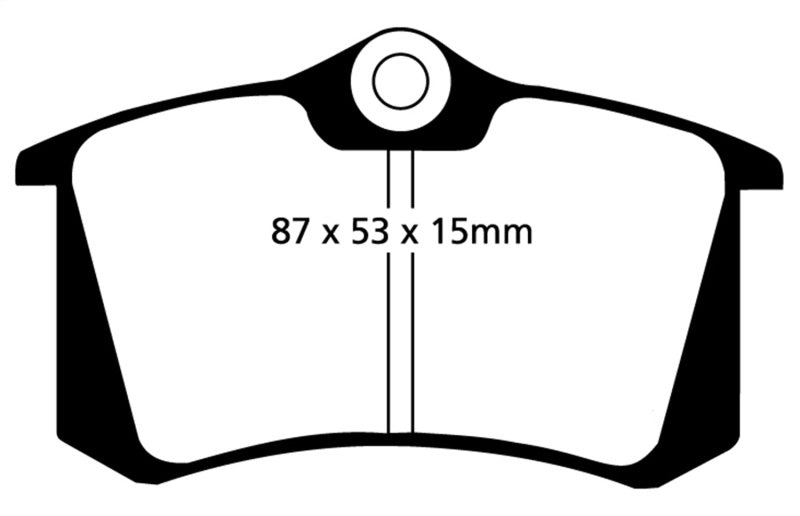 EBC 10-13 Audi A3 2.0 TD Yellowstuff Rear Brake Pads