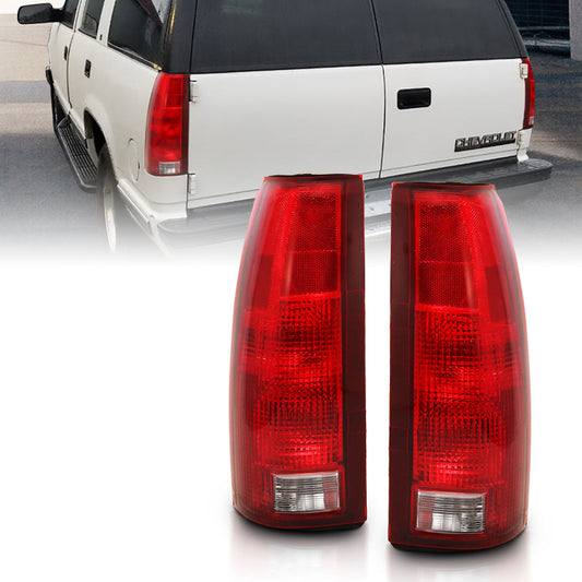 ANZO 1988-1999 Chevy C1500 Taillight Red/Clear Lens w/ Circuit Board(OE Replacement)