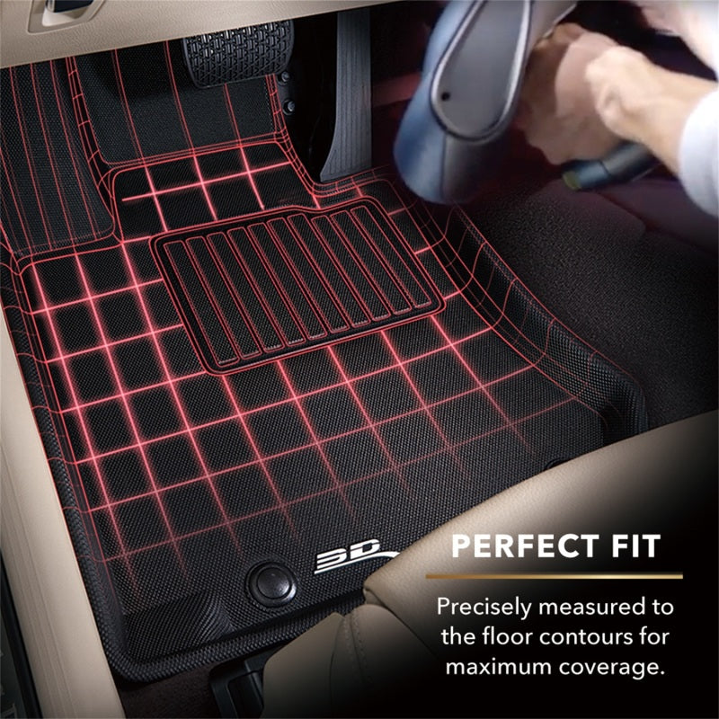 3D MAXpider 22-23 BMW 2 Series Coupe A/T Only KAGU 1st Row Floor Mats - Black