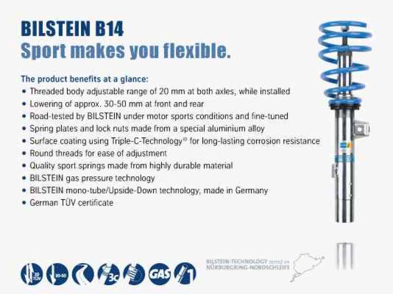 Bilstein B14 2001-2006 BMW 330ci Front and Rear Suspension Kit