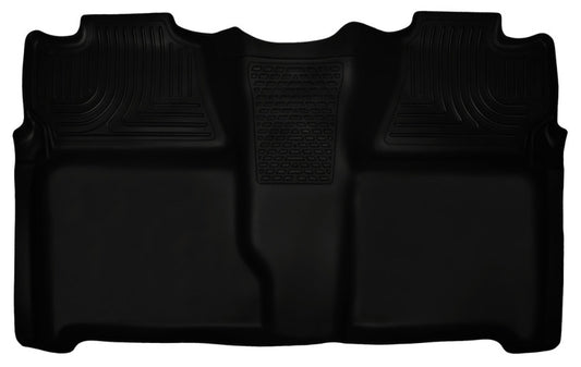 Husky Liners 07-13 Chevy Silverado 1500/2500HD Crew Cab PU Weatherbeater Black 2nd Seat Floor Liner