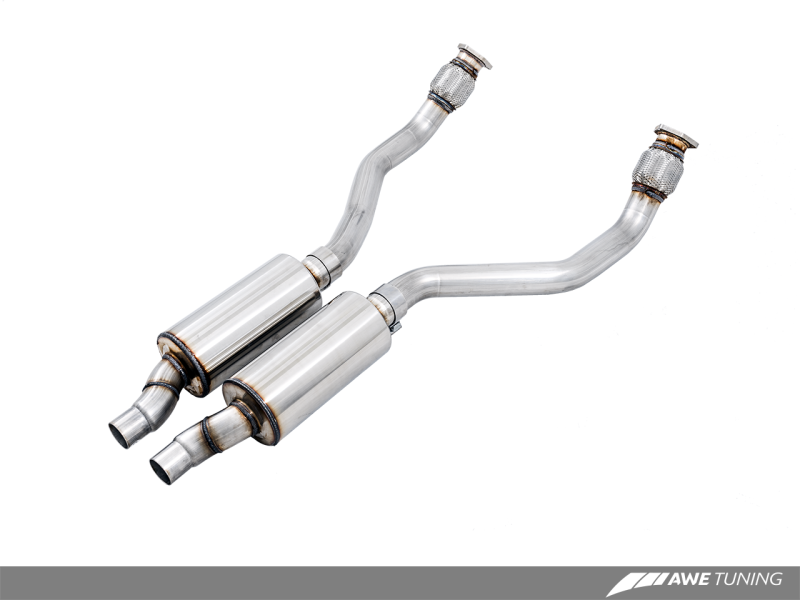 AWE Tuning Audi B8 4.2L Non-Resonated Downpipes for RS5