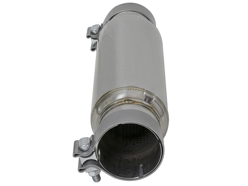 aFe MACH Force-Xp 409 SS Resonator 3in. Inlet/Outlet / 4in. Diameter / 12in. Body / 16in. Length