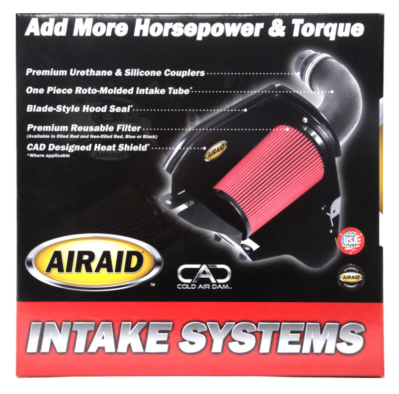 Airaid 03-06 Jeep Wrangler 2.4L CAD Intake System w/ Tube (Oiled / Red Media)