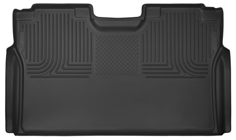 Husky Liners 15-23 Ford F-150 SuperCrew Cab WeatherBeater Black 2nd Seat Floor Liner