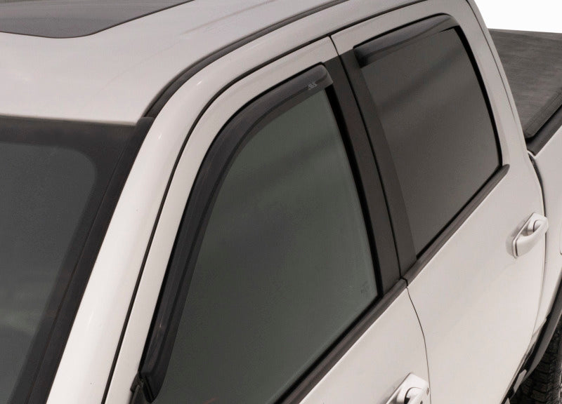 AVS 17-18 Ford F-250 Super Duty Supercab Ventvisor Front & Rear Window Deflectors 4pc - Smoke