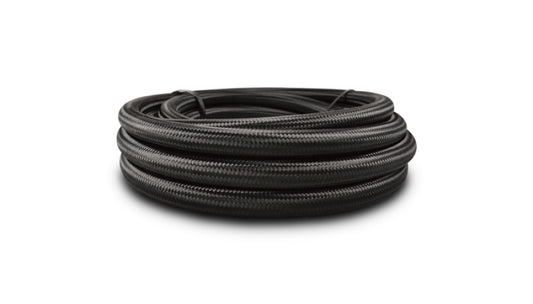 Vibrant -20 AN Black Nylon Braided Flex Hose (2 foot roll)