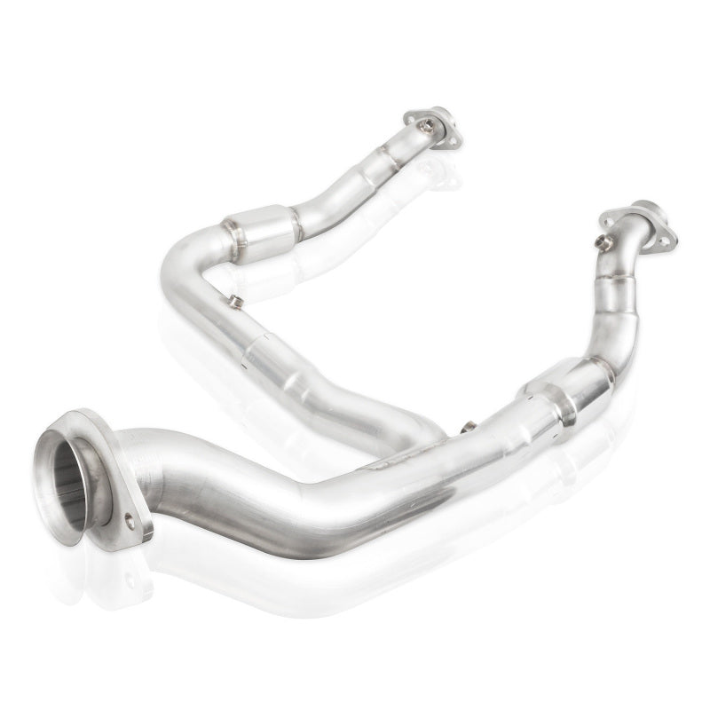 Stainless Works 15-18 F-150 3.5L Downpipe 3in High-Flow Cats Y-Pipe Factory Connection