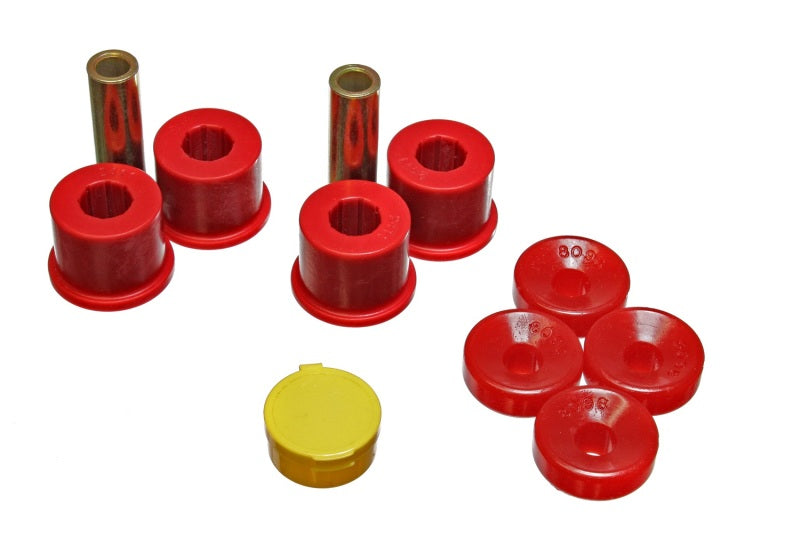 Energy Suspension 99-00 Honda Civic Si Red Front Shock Bushing Set