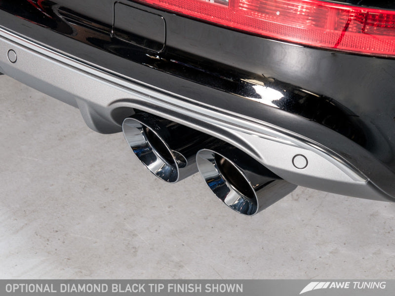 AWE Tuning Audi 8R SQ5 Touring Edition Exhaust - Quad Outlet Diamond Black Tips