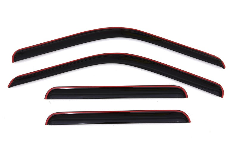 AVS 99-16 Ford F-250 Supercrew Ventvisor In-Channel Front & Rear Window Deflectors 4pc - Smoke