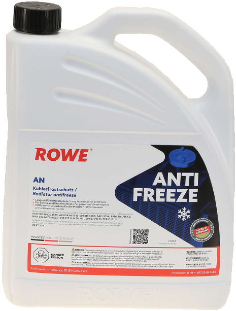 ROWE Hightec AN Blue Concentrate Coolant (G11) - 1 Gallon - 21066 0038 99