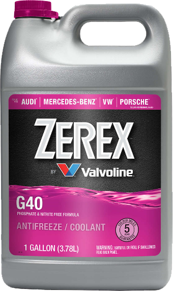 Zerex G40 Concentrate Antifreeze/Coolant, Pink - 1 Gallon - 861526