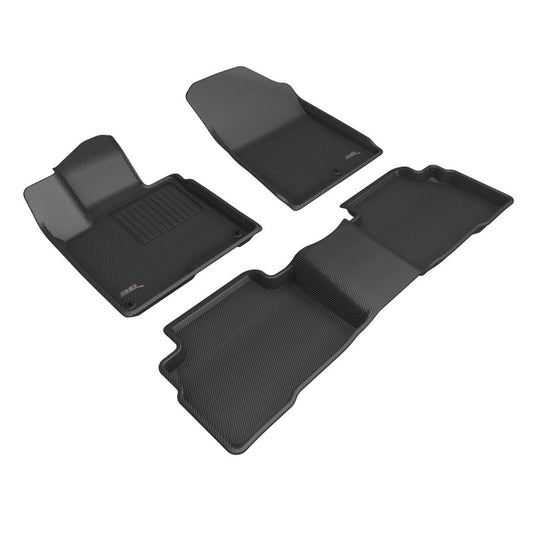 3D MAXpider 2023 Kia Sportage Hybrid Kagu 1st  & 2nd Row Floormat - Black