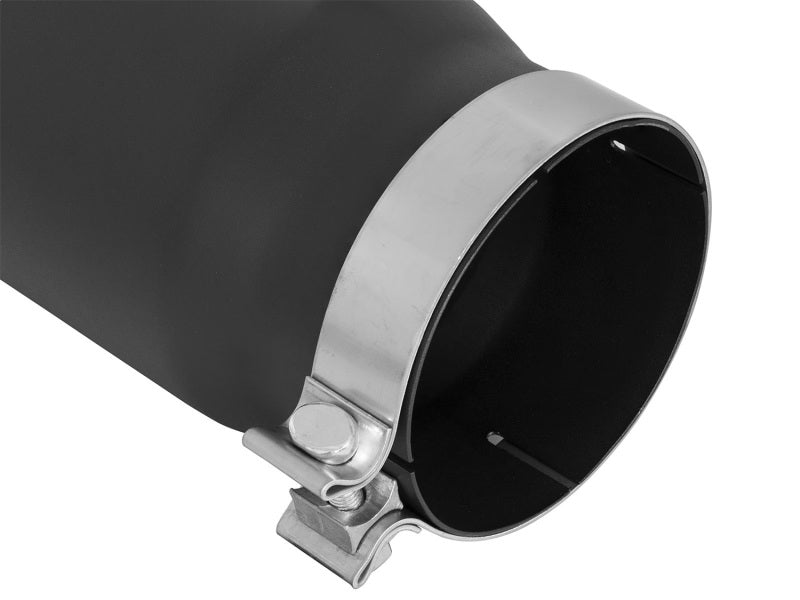 aFe Power MACH Force-Xp 5in In x 6in Out x 15in L Bolt-On 409 SS Exhaust Tip - Black