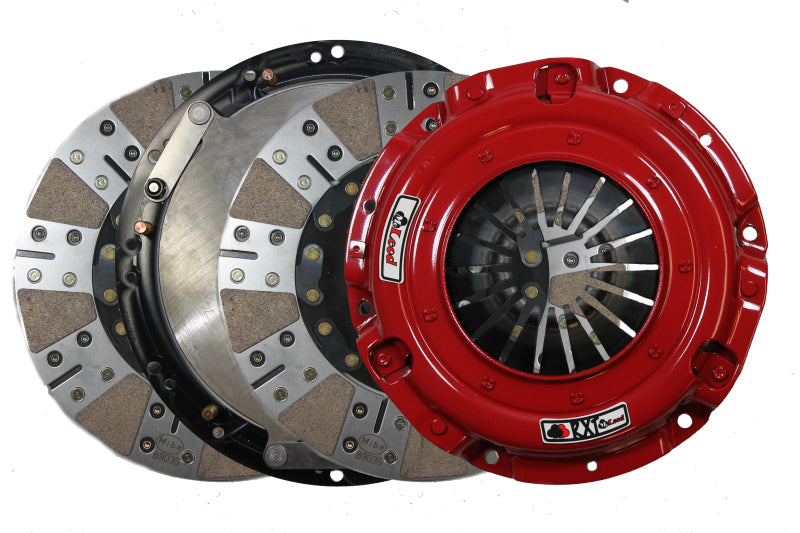 McLeod RXT Twin Disc Clutch Kit 18-19 Ford Mustang RXT 1 x 26 Spline 0 Bal w/164T 8 Bolt AL Flywheel