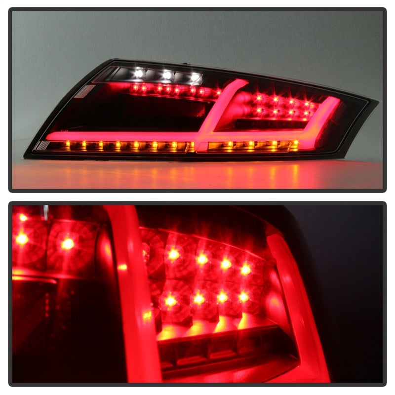 Spyder Audi TT 07-12 LED Tail Lights Black ALT-YD-ATT07-LED-BK