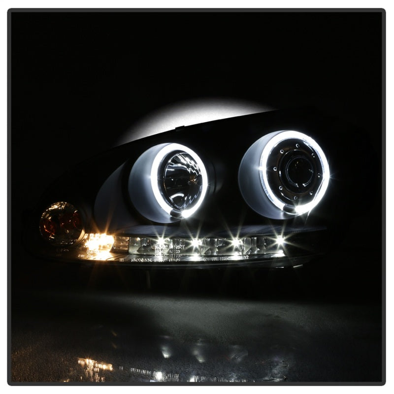 Spyder Volkswagen GTI 06-09/Jetta 06-09 Halogen Model Only - LED Halo DRL Black PRO-YD-VG06-HL-BK