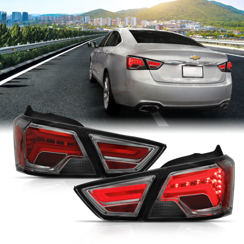 ANZO 14-18 Chevrolet Impala LED Taillights Smoke